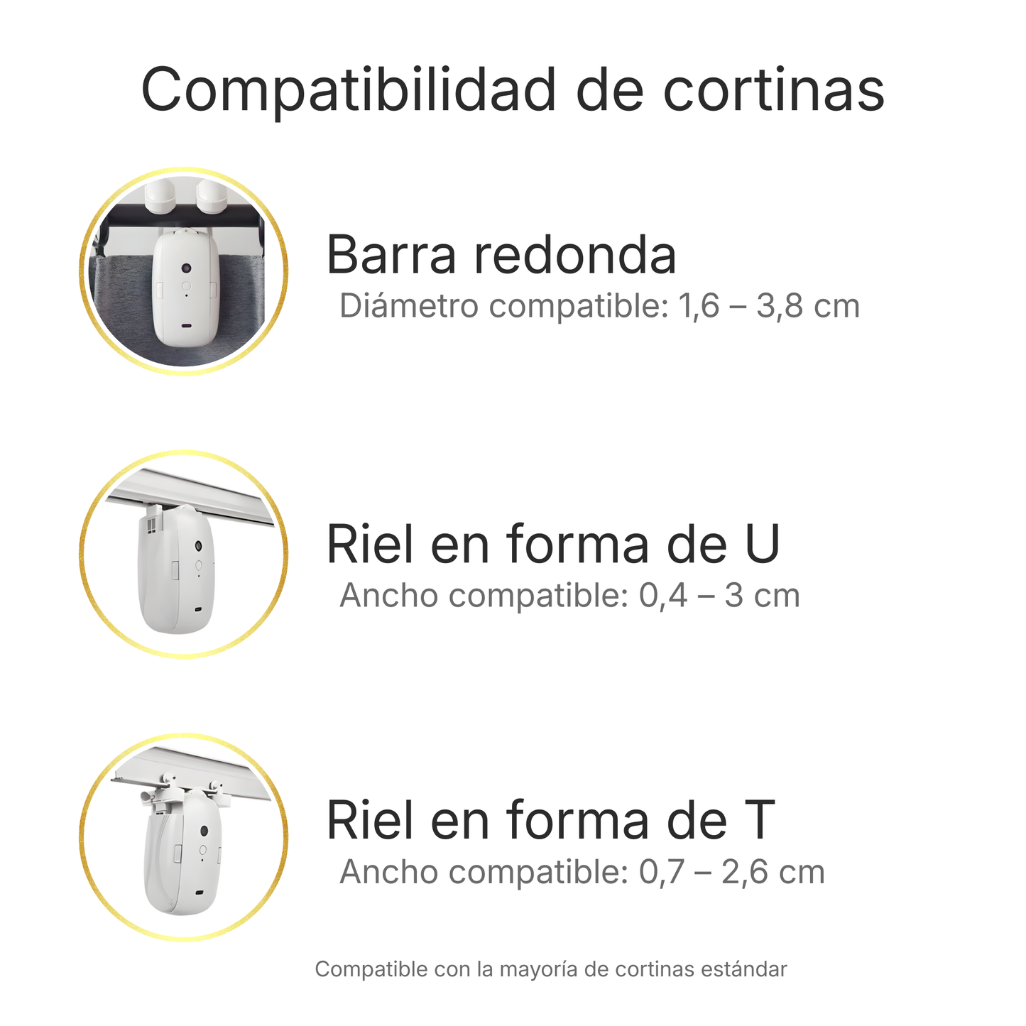 Abridor de Cortinas Inteligente–Pack de 2